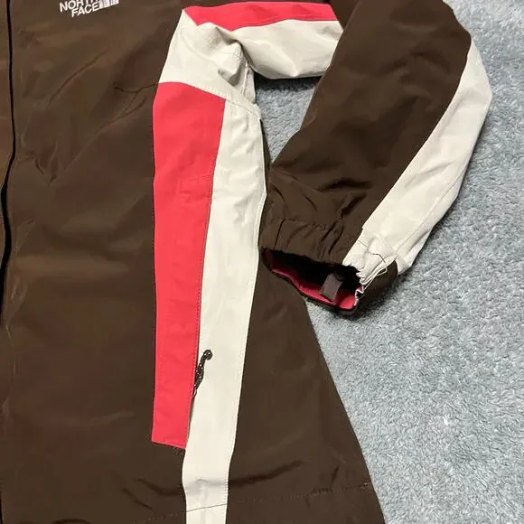 The North Face Coat Womens Medium Hyvent 3 in 1 Ski Winter Hooded Jacket Brown - Picture 3 of 11